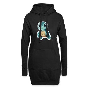 Tortue - Sweat-shirt à capuche long Femme - noir - Devant