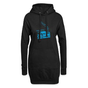 Kunstspringen Turmspringer Sprungbrett - Hoodie-Kleid - Schwarz - Vorne