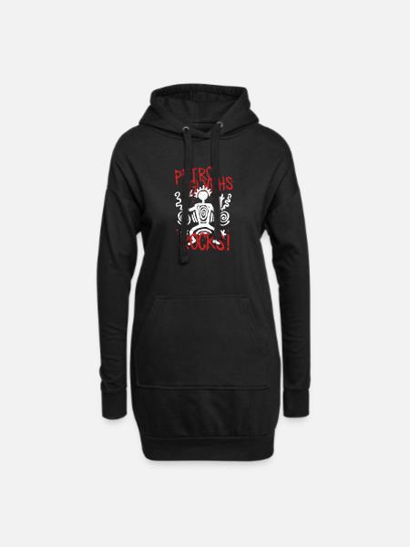 Petroglyphe Petroglyphen Piktogramme - Hoodie-Kleid - Schwarz