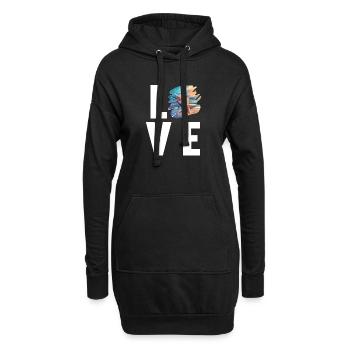 Seesterne Seestern - Hoodie-Kleid - Schwarz - Vorne