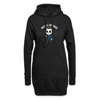 Michael Meowers Parodie effrayante de chat d’Halloween - Sweat-shirt à capuche long Femme - noir - Devant