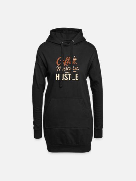 Life is too short to stay in stock - Hoodie Dress - black