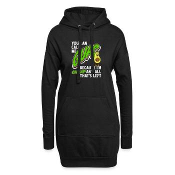 Call Me Guac Funny Cheap Avocado Meme - Hoodie-Kleid - Schwarz - Vorne