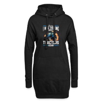 Tractor Kids Farm Lifestyle - Hoodie-Kleid - Schwarz - Vorne