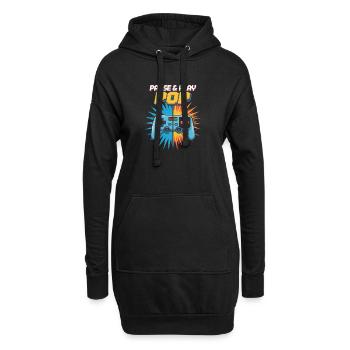 Pause & Play Pop Culture Rétro Jeu vidéo - Sweat-shirt à capuche long Femme - noir - Devant