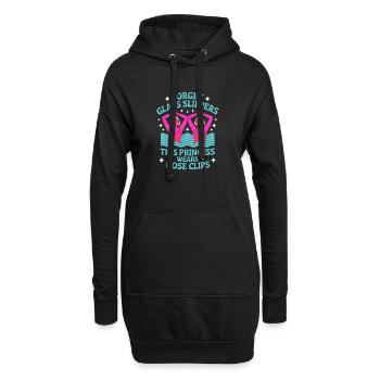 Synchronschwimmen Kunstschwimmen Wassersport - Hoodie-Kleid - Schwarz - Vorne