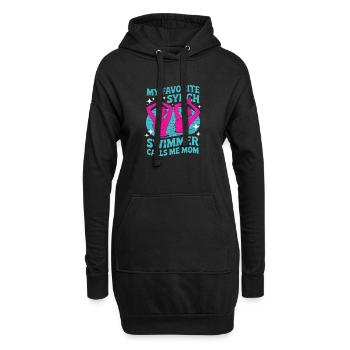 Synchronschwimmen Kunstschwimmen Wassersport - Hoodie-Kleid - Schwarz - Vorne