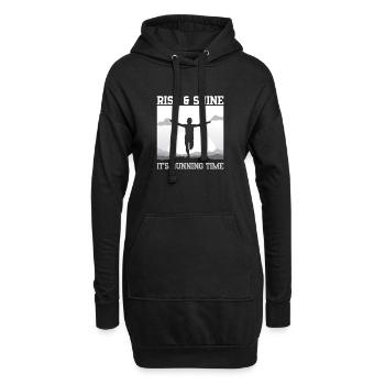 Marathon Runner Rise & Shine Running Gift Idea - Hoodie-Kleid - Schwarz - Vorne