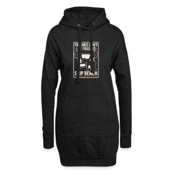 Développé couché Mememe Discover Me Bro Gym - Sweat-shirt à capuche long Femme - noir - Devant