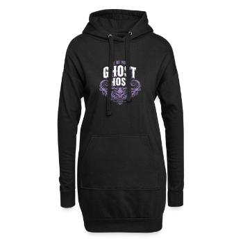 Je serai votre hôte fantôme — Invitation d’hôte effrayant - Sweat-shirt à capuche long Femme - noir - Devant