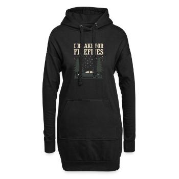 Firefly Summer Night Glow Bug Nostalgic - Hoodie-Kleid - Schwarz - Vorne