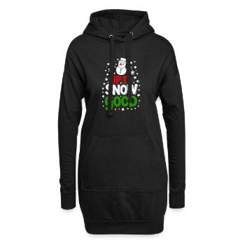 Jusqu’à la neige bonne - Sweat-shirt à capuche long Femme - noir - Devant