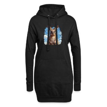 Wallabies Wallaby - Sweat-shirt à capuche long Femme - noir - Devant