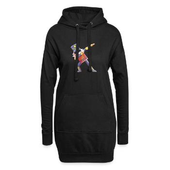 Nussknacker Weihnachten - Hoodie-Kleid - Schwarz - Vorne