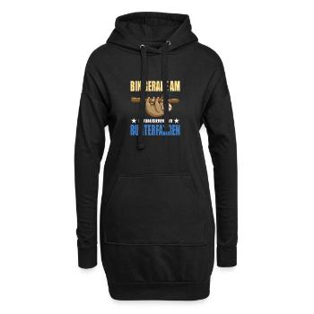 Lustige Sprüche Fun Outfits Ironie Sarkasmus - Hoodie-Kleid - Schwarz - Vorne