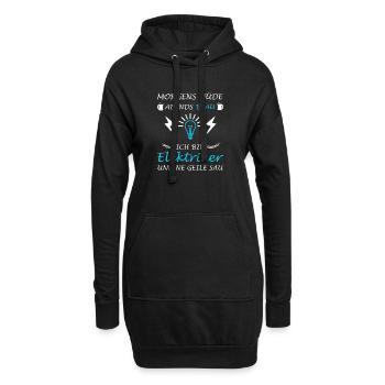 Électricien Maître électronicien Électricien - Sweat-shirt à capuche long Femme - noir - Devant