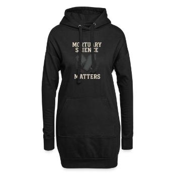 Cadavre Science Humour noir Mort Positif - Sweat-shirt à capuche long Femme - noir - Devant
