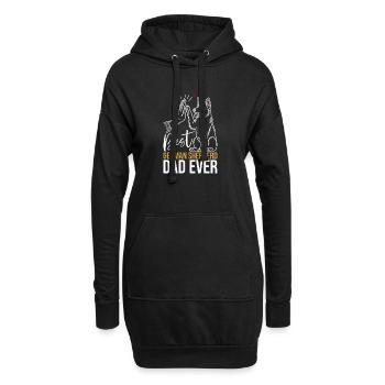 Deutscher Schäferhund Papa Vatertag Vater - Hoodie-Kleid - Schwarz - Vorne