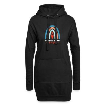 Kinderkrankenschwester Squad Krankenpflegeschüler - Hoodie-Kleid - Schwarz - Vorne