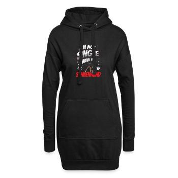 Sennenhund ist Freund Schweizer Sennenhund - Hoodie-Kleid - Schwarz - Vorne