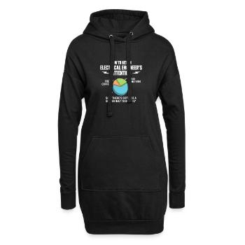 Besserer Weg, dies zu tun Ingenieur Aufmerksamkeit Zitat - Hoodie-Kleid - Schwarz - Vorne