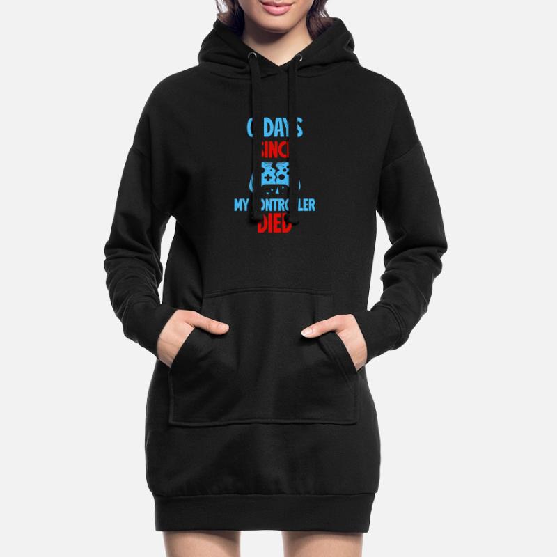 0 Days Since My Controller Destroyed Something Fun Hoodie-Kleid