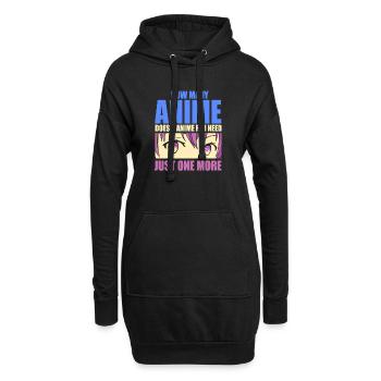 Anime Manga Otaku Kawaii Japon Cosplay Bande dessinée - Sweat-shirt à capuche long Femme - noir - Devant
