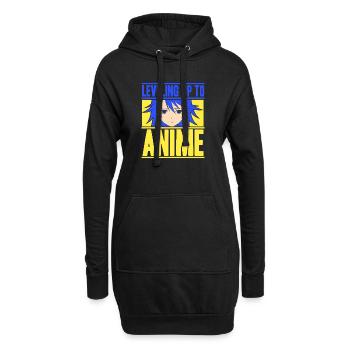 Anime Manga Otaku Kawaii Japon Cosplay Bande dessinée - Sweat-shirt à capuche long Femme - noir - Devant