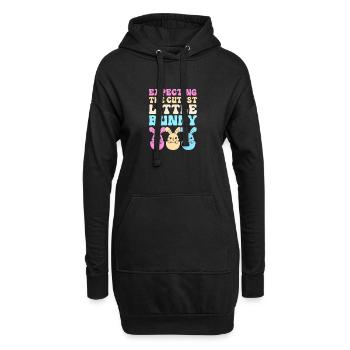 Gender Reveal Pâques Future maman - Sweat-shirt à capuche long Femme - noir - Devant