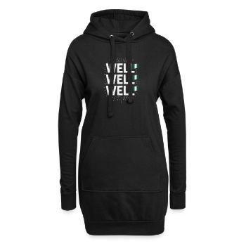 Nun, Nigeria Pride, lustiges Meme, das Nigerianisch sagt - Hoodie-Kleid - Schwarz - Vorne