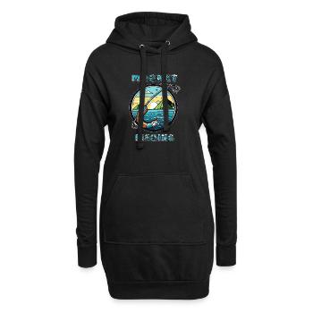 MAGNET FISHING - Hoodie-Kleid - Schwarz - Vorne