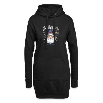 Mahhhgisch mouton chapeau magique bâton étoile - Sweat-shirt à capuche long Femme - noir - Devant