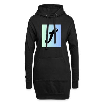 Forte - Musique de fond Sign On - Sweat-shirt à capuche long Femme - noir - Devant