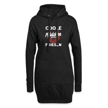 Cool Girl Frison Cheval Fille Équitation - Sweat-shirt à capuche long Femme - noir - Devant