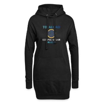 Totalité de l’éclipse solaire de 2026 - Sweat-shirt à capuche long Femme - noir - Devant