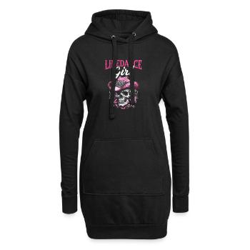 Line Dance Girl Cowboy Line Dancer Line Dance - Hoodie-Kleid - Schwarz - Vorne