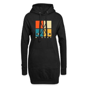 Hockey sur glace Hockey Hockey Joueur de hockey - Sweat-shirt à capuche long Femme - noir - Devant