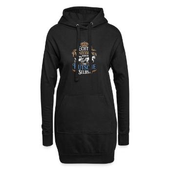  Echte Prinzessinnen Fahren Ihre Kutsche Selbst - Hoodie-Kleid - Schwarz - Vorne