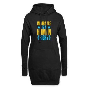 Insurance Agent Human Right Funny Insurance Broker - Hoodie-Kleid - Schwarz - Vorne