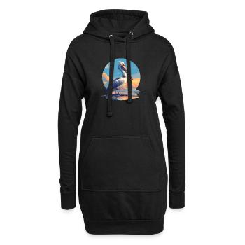 Pelikane Pelikan - Hoodie-Kleid - Schwarz - Vorne