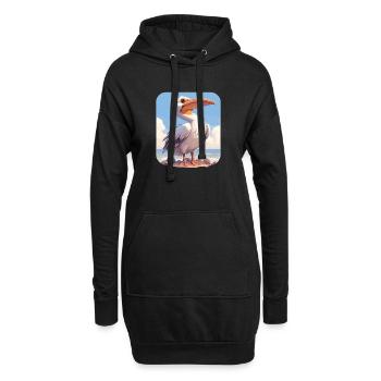 Pelikane Pelikan - Hoodie-Kleid - Schwarz - Vorne