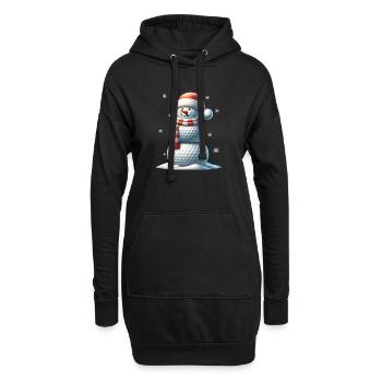 GOlf Christmas Sports Santa Claus - Hoodie Dress - black - Front