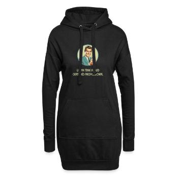 Fraude en matière de temps de travail – Professionnel certifié - Sweat-shirt à capuche long Femme - noir - Devant