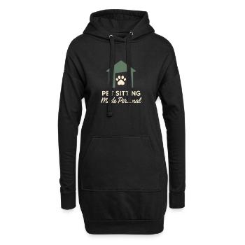 Hundesitter Haustierversorgungsdienst - Hoodie-Kleid - Schwarz - Vorne