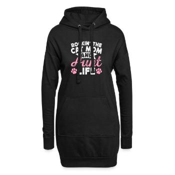 Tante Cadeau Meilleure Tante Du Monde - Sweat-shirt à capuche long Femme - noir - Devant