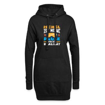 Ischgl Meine Pause Realität Lustiges Après Ski - Hoodie-Kleid - Schwarz - Vorne