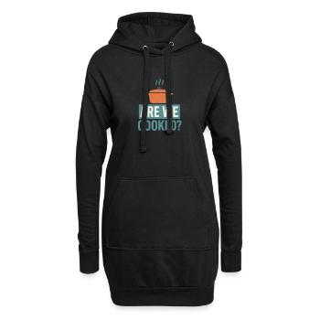 Sind wir fertig? Lustiger Meme-Spruch - Hoodie-Kleid - Schwarz - Vorne