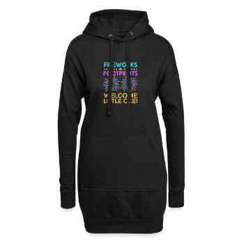 Gender Reveal Neues Jahr - Hoodie-Kleid - Schwarz - Vorne