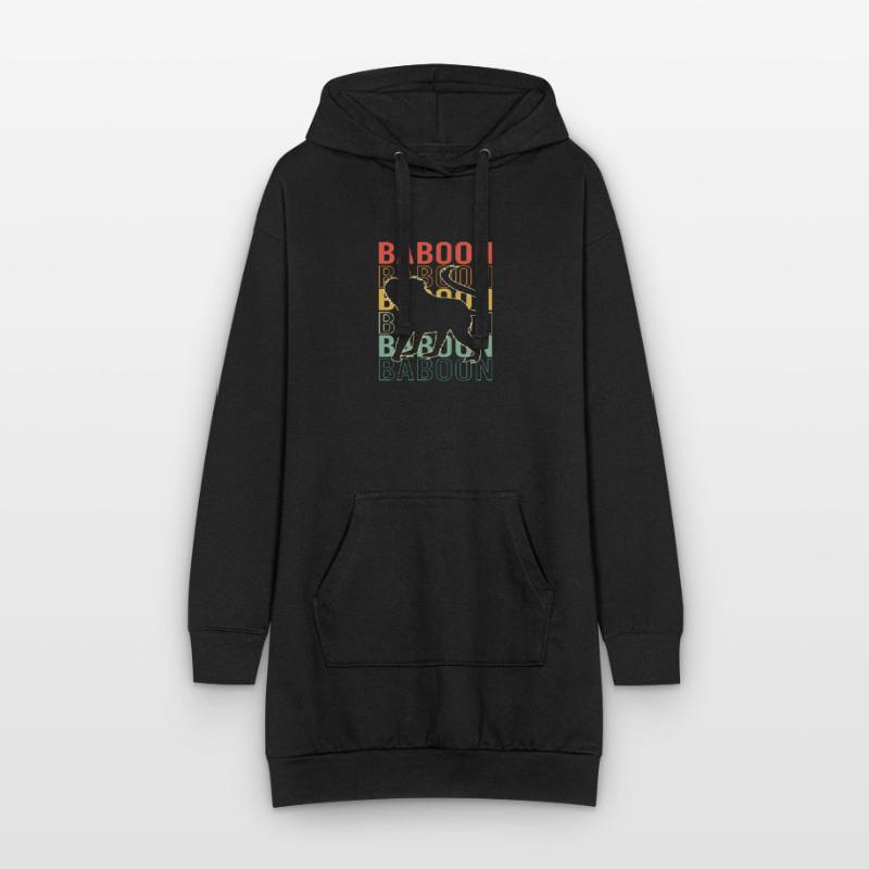 Baboon Baboon Primate Monkey Monkey Hoodie Dress