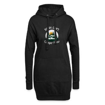 Sorry, Can’t. Camper Plans – Funny Camping Design - Hoodie-Kleid - Schwarz - Vorne
